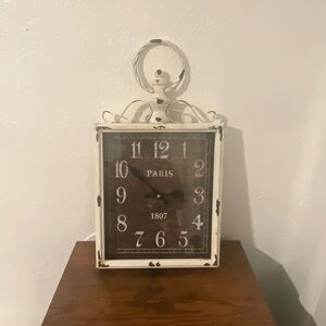 Nike Rustic White and Brown Wall Clock